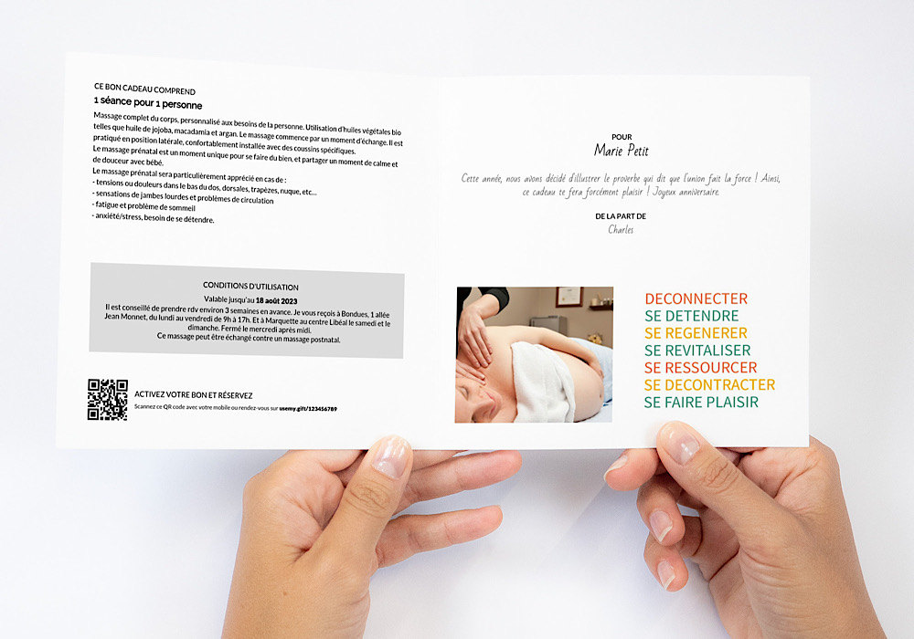 carte cadeau lille aux massages